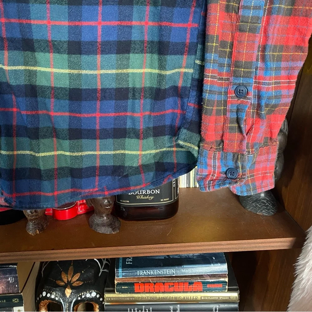 J. Crew - Multicolor Plaid Panel Flannel Shirt - Men’s Medium